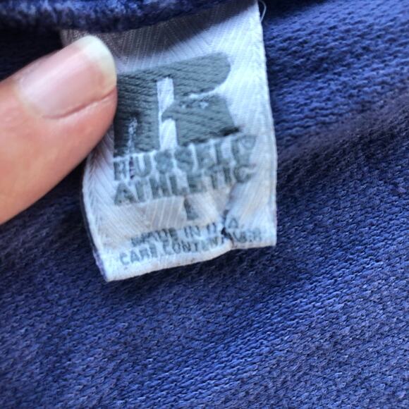 VTG Russel Athletics Sweater Women’s Large Made in USA Blue Basics Made in USA - Picture 4 of 9